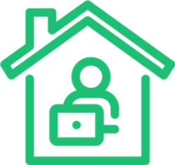 hybrid working Icon